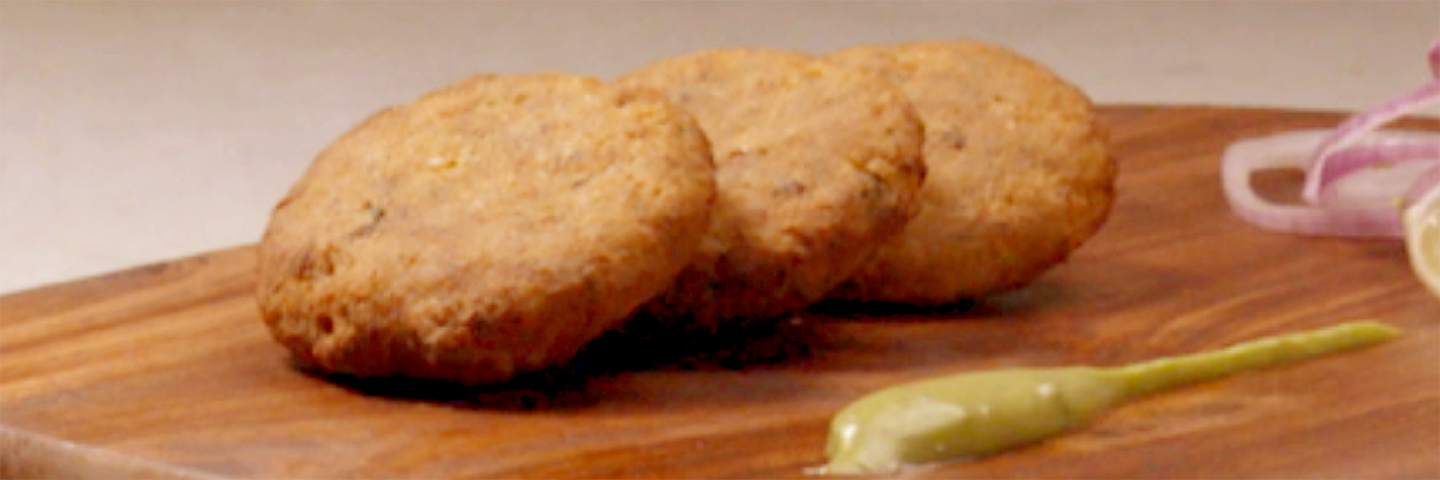 Chicken Shami Kebabs in Microwave