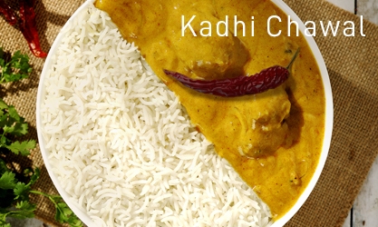 Kadhi Chawal in Microwave