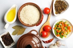 Food-ingredients-and-kitchen-utensils-for-cooking-on-white-background-300x200.jpg