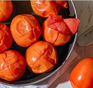 Blanching Tomatoes