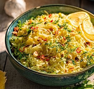 Lemon Garlic Rice