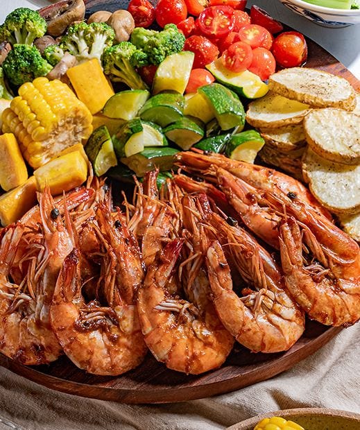 Prawns Barbeque Platter