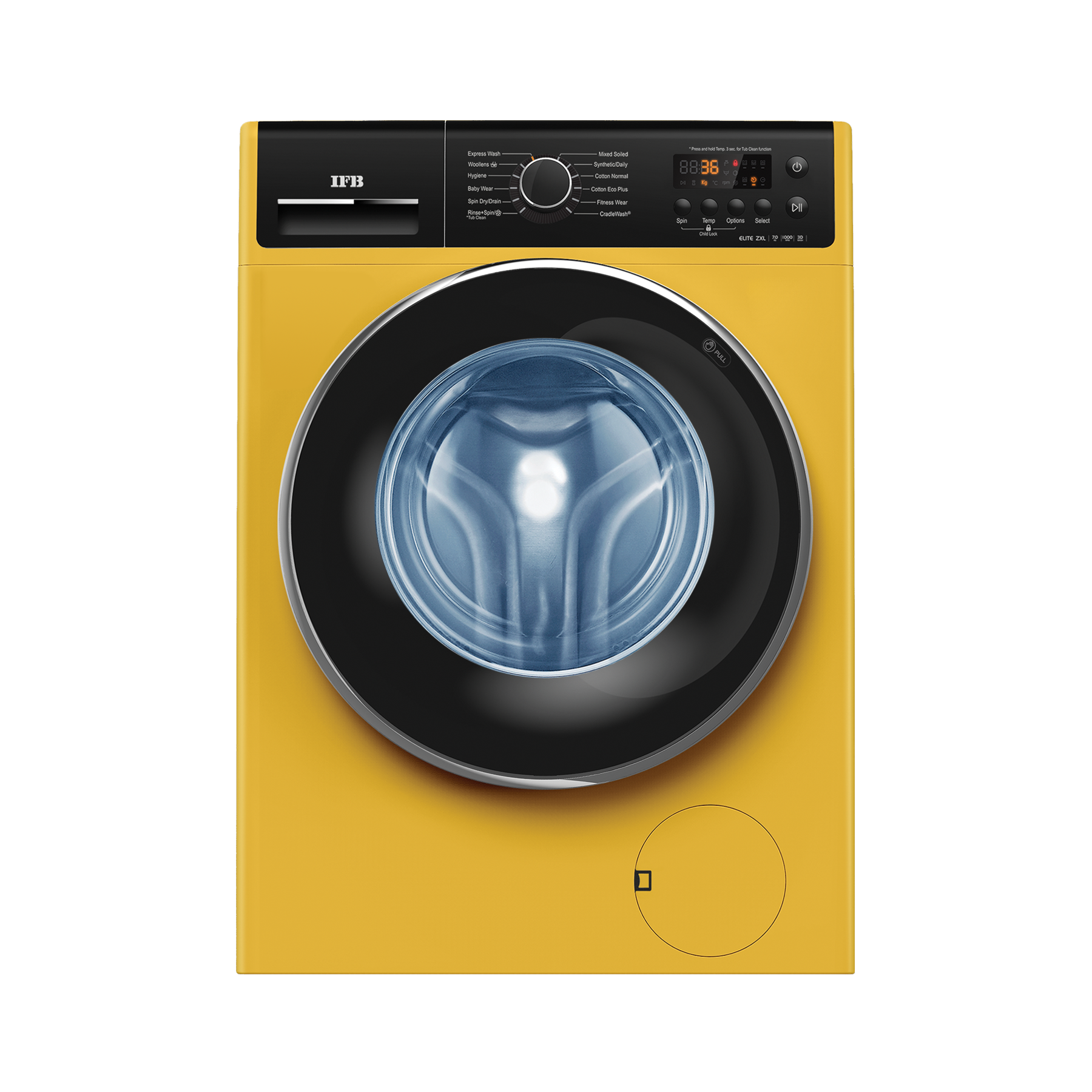 Ifb Elite Zxl 7 Kg Yellow Front Load Washing Machine