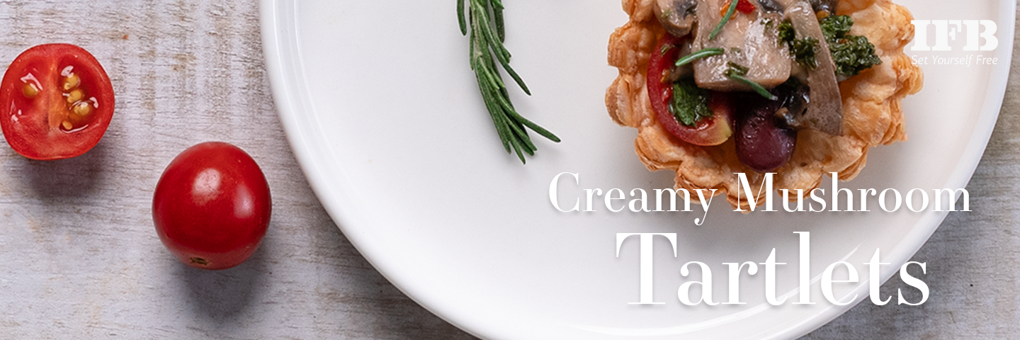 Creamy Mushroom Tarlets in Microwave