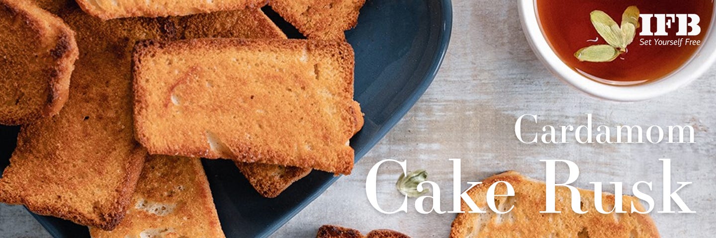 Cardamom Cake Rusk in Microwave