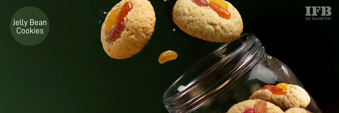 Jelly Bean Cookies in Microwave