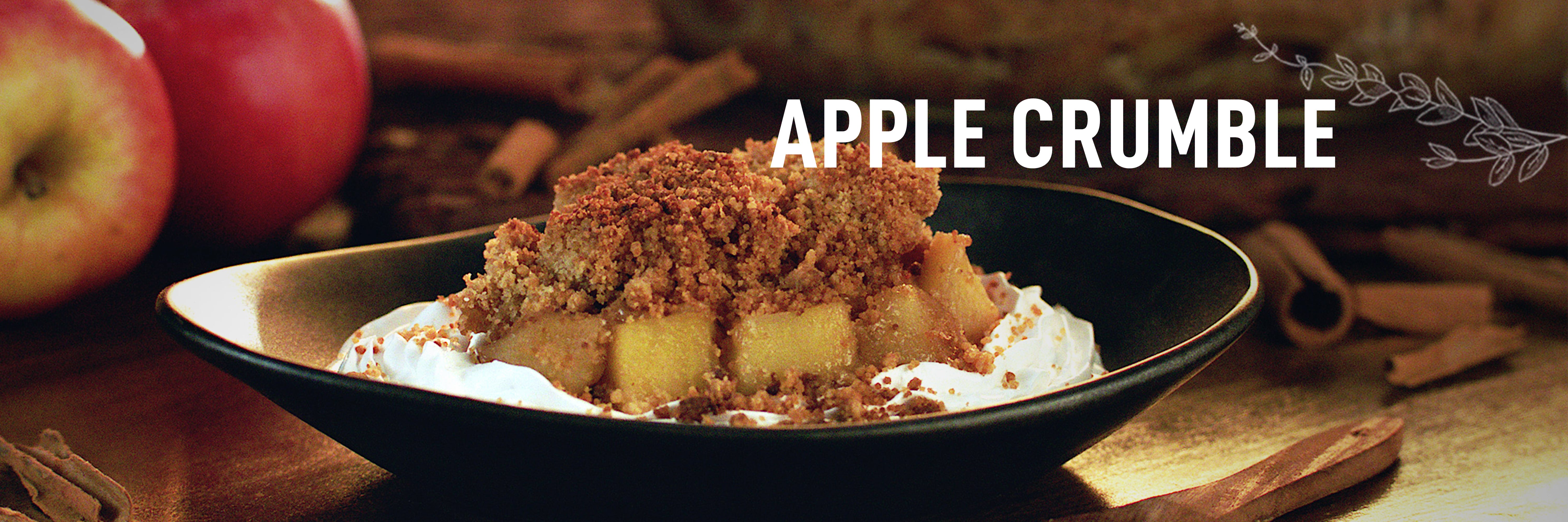 Apple Crumble in Microwave