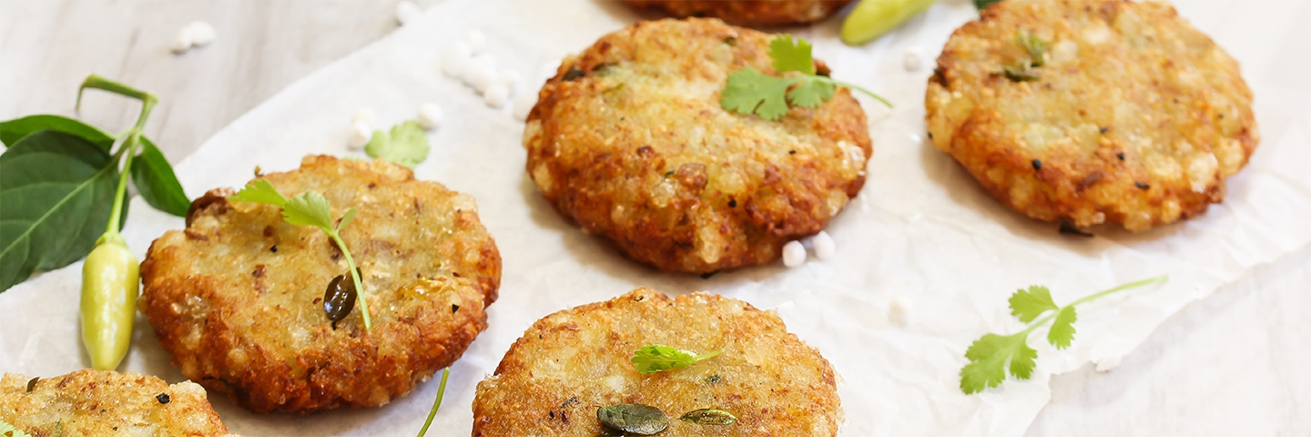 Baked Sabudana Wada in Microwave