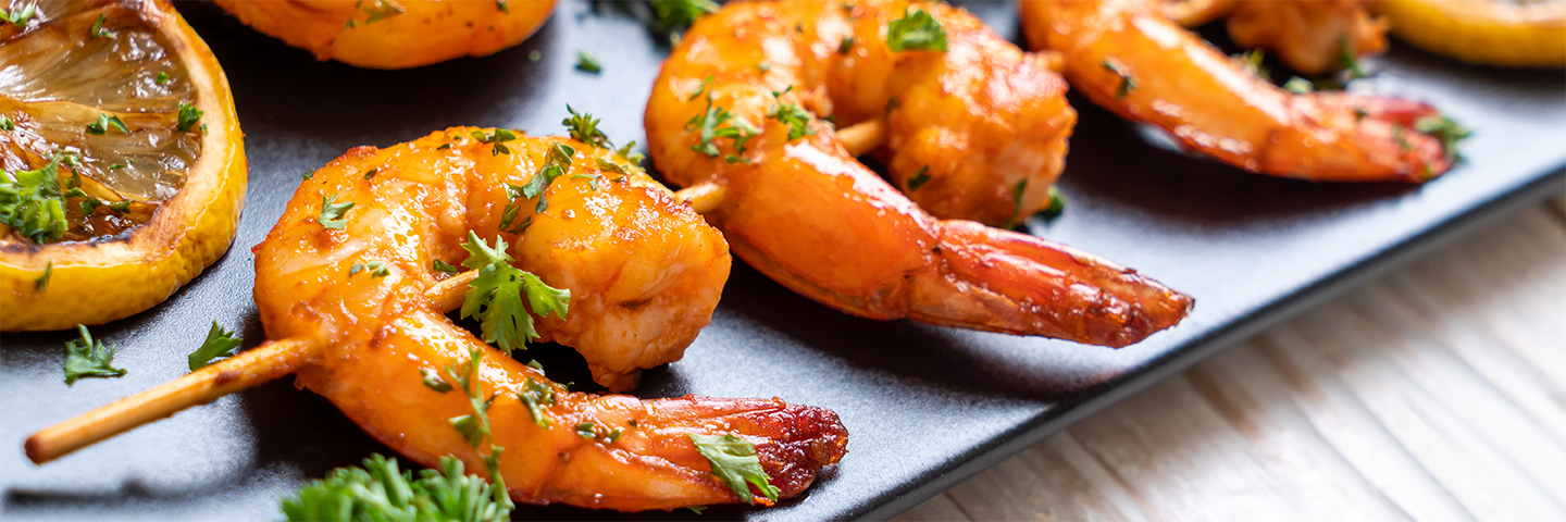 Microwave Garlic Prawns