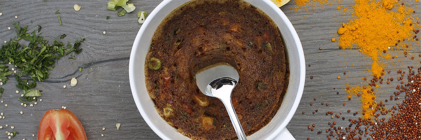 Masala Ragi Porridge in Microwave