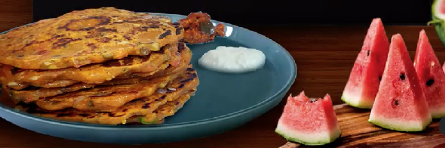 Watermelon Roti in Microwave