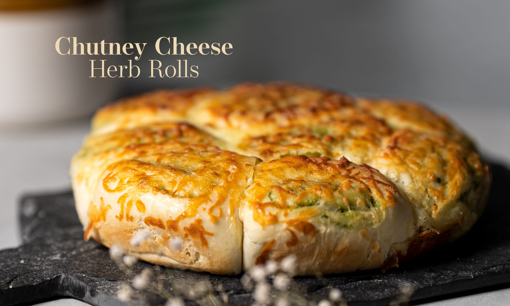 Chutney Cheese Herb Rolls