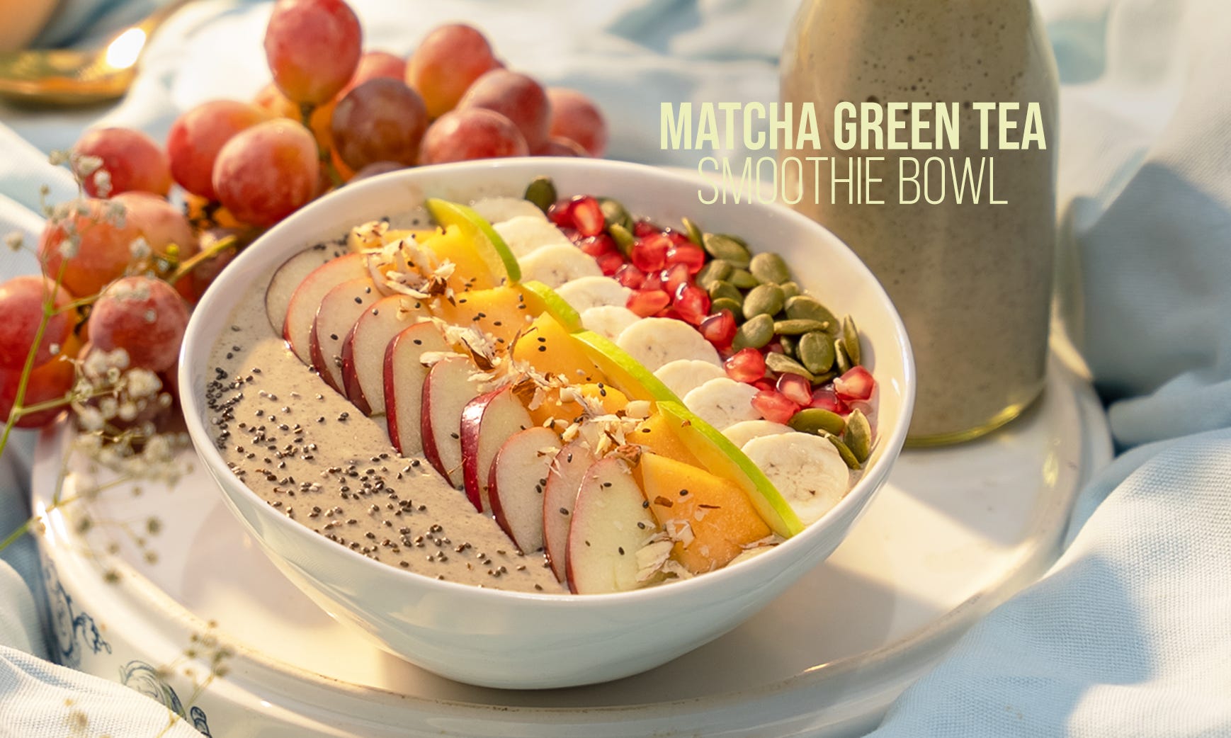 Matcha Green Tea Smoothie Bowl