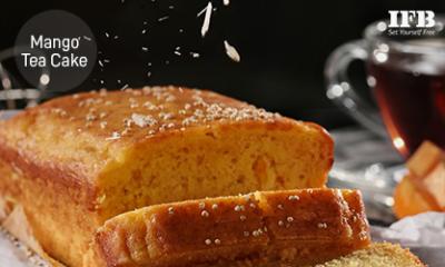 Mango Tea Cake in Microwave