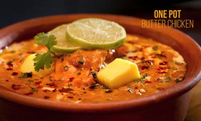 One Pot Butter Chicken in Microwave