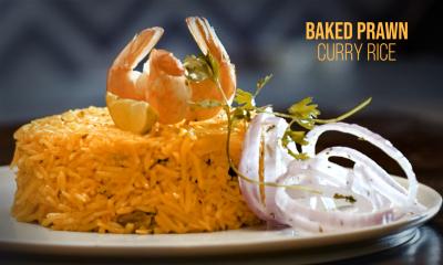 Baked Prawn Curry Rice