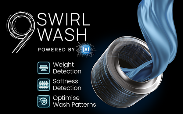 9 Swirl Wash Technology in IFB DeepClean Front Load Washing Machine